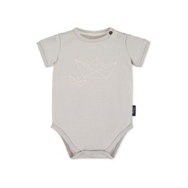 Sterntaler Baby Boys' Short-Sleeved Boot Bodysuit, light grey