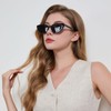MACJERO Narrow Small Retro Polarized Cat Eye Sunglasses for Women