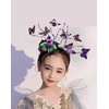 Spenlly Butterfly Fascinator Headband Monarch Festival Wedding Tea Party Headpiece
