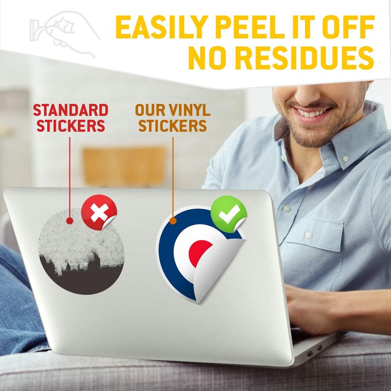 Vinyl Stickers (Set of 2) 7.5cm - RAF Roundel Symbol