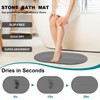 Elfcool Stone Bath Mat Diatomaceous Earth Shower Mat Non Slip