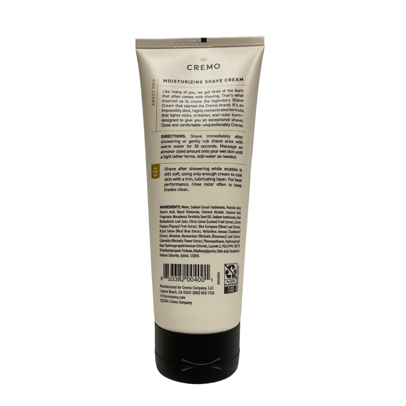 Cremo Classic Citrus Shave Cream 6 oz (Pack of 5)