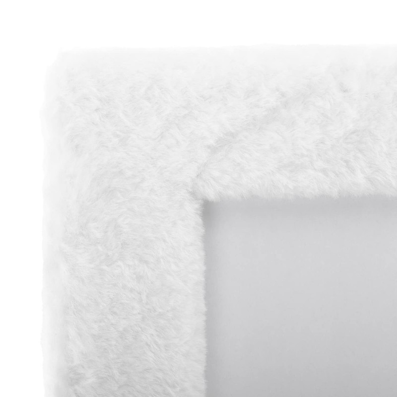 AmeliaHome Picture Frame Faux Fur Cream, Fur cream