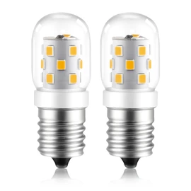 KEIVO LED Microwave Light Bulbs Under Hood, 3W 380LM, E17 LED Bulb Dimmable, Neutral White 4000K, 40W Equivalent LED Appliance Bulb for Over Stove, 2-Pack