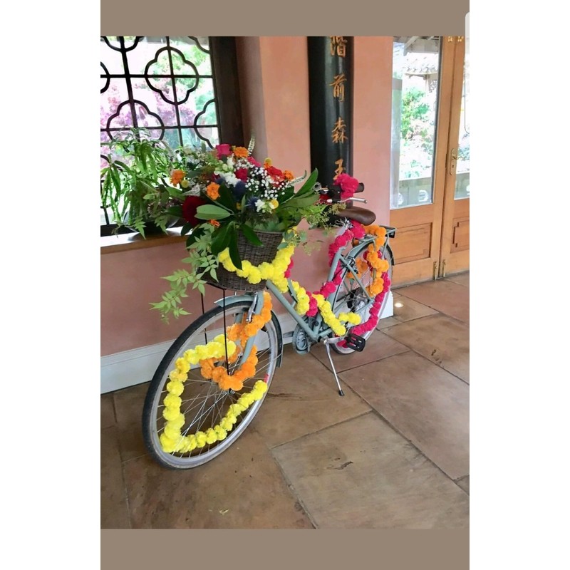 Estationeryhouse 5 feet long mixed Marigold Garlands artificial flower, wedding,