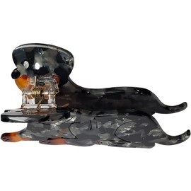 Cute hair Accessories Dog Hair Clips for Acetate Hair Clips for Women (Grey, One size)