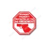 World Graphix 2nd Amendment Gun Control Warning Sticker Decal waterproof