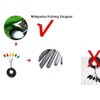 Milepetus Pack of 300/600 Rubber Fishing Bobber Stoppers, 6 in