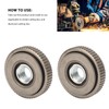 2Pcs Angle Grinder Flange Nut Self Locking M14 50mm Alloy
