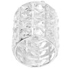 Crystal Makeup Brush Holder European Style Rounded Crystal Glass Cosmetic