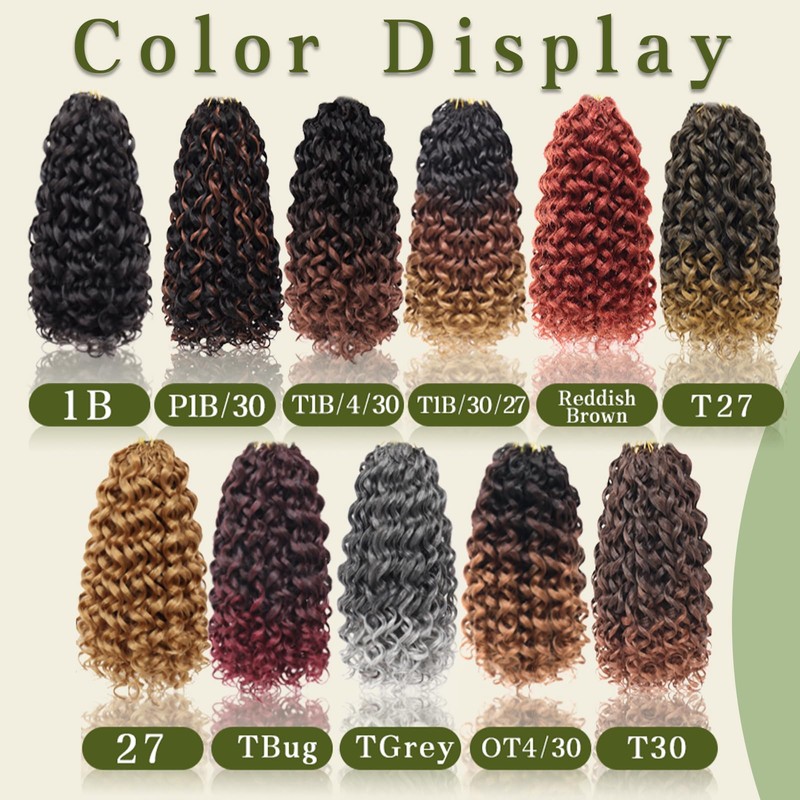 7 Packs Curly Crochet Hair for Black Women 18 Inch