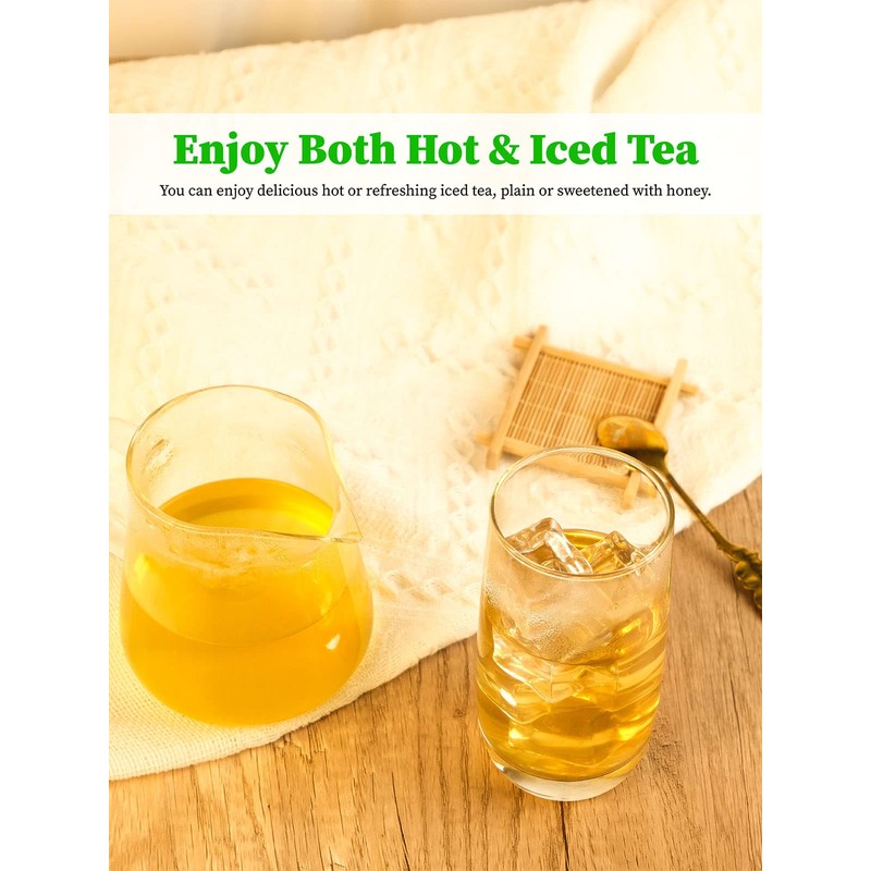 TeeLux Decaf Green Tea Bags, Pure Decaffeinated Green Tea, Super
