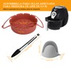 LURI cesta de silicona para freidora de aire, accesorios freidora