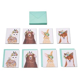 Papyrus Tarjetas en blanco con sobres, animales del bosque (20 unidades)