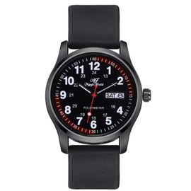 SIBOSUN Nurse Watch Wrist Watch Easy to Read Watches for Medical Students, Nurse, Doctors, Quartz Analog Second Hand Luminous Waterproof Silicone Straps Quick Release Watch for Men Women