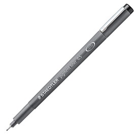 Staedtler 308 05-9 Fine Pen Pigment Liner 0.5 mm Black