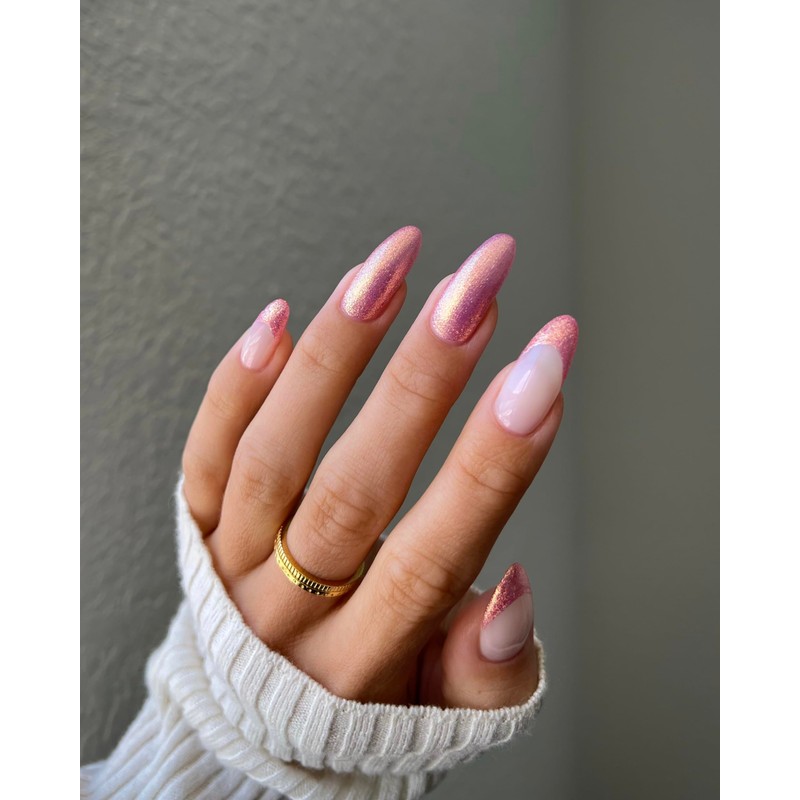 Nails Inc 45 Second Speedy Gloss, Ruby, Pink Shimmer, Metallic,