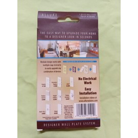 TayMac A1000 White Allure 1 Gang Rocker / Gfi Wall Plate