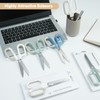 White Office Scissors with Comfort-Grip Handles, Cute scissors, Sharp Craft