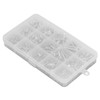 360pcs Screw Nut Set Stainless Steel Flat Washer Spring Washer