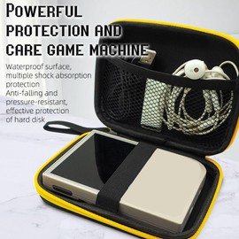 Handheld Game Console Carrying Case, EVA Hard Case for Miyoo Plus RG35XX, 360 Degree Protection for Game Consoles, Travel Storage Bag for Miyoo Plus RG35XX