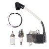 537038501 503865801 Ignition Coil with Spark Plug for Husqvarna 232L 232R 235R 225R 225L 240L 240RJ 227L 227R, for Jonsered GR26 GR2026 GR2032 GR2036 CC2036 String Trimmer