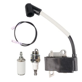537038501 503865801 Ignition Coil with Spark Plug for Husqvarna 232L 232R 235R 225R 225L 240L 240RJ 227L 227R, for Jonsered GR26 GR2026 GR2032 GR2036 CC2036 String Trimmer