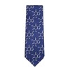 Wild Ties Caffeine Molecule Navy Blue Microfiber Tie