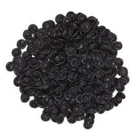 100Pcs Black Finger Cots Disposable Latex Finger Protectors Fingertips Protective Finger Gloves for Beauty Manicure