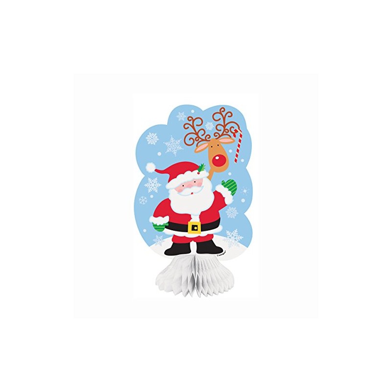 8" Mini Santa Christmas Centerpiece Decorations, 3ct