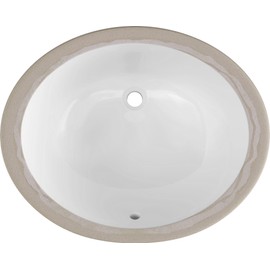 PROFLO PF1714UA Comstock 19-1/2" Oval Vitreous China Undermount Bathroom Sink with Overflow - White