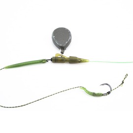 Hirisi Tackle Set of 20 Carp Fishing Quick Change Hybrid Leader Clips with Tail Rubber Cone Anti Tangle Sleeve Fishing Accessories