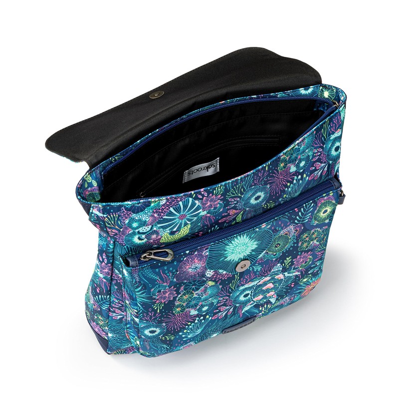 Sakroots Olympic Convertible Backpack in EcoTwill, Adjustable Straps, Royal Blue
