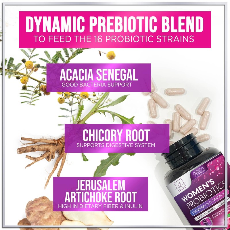 Probiotics for Women - 60 Billion CFU - 16 Strains