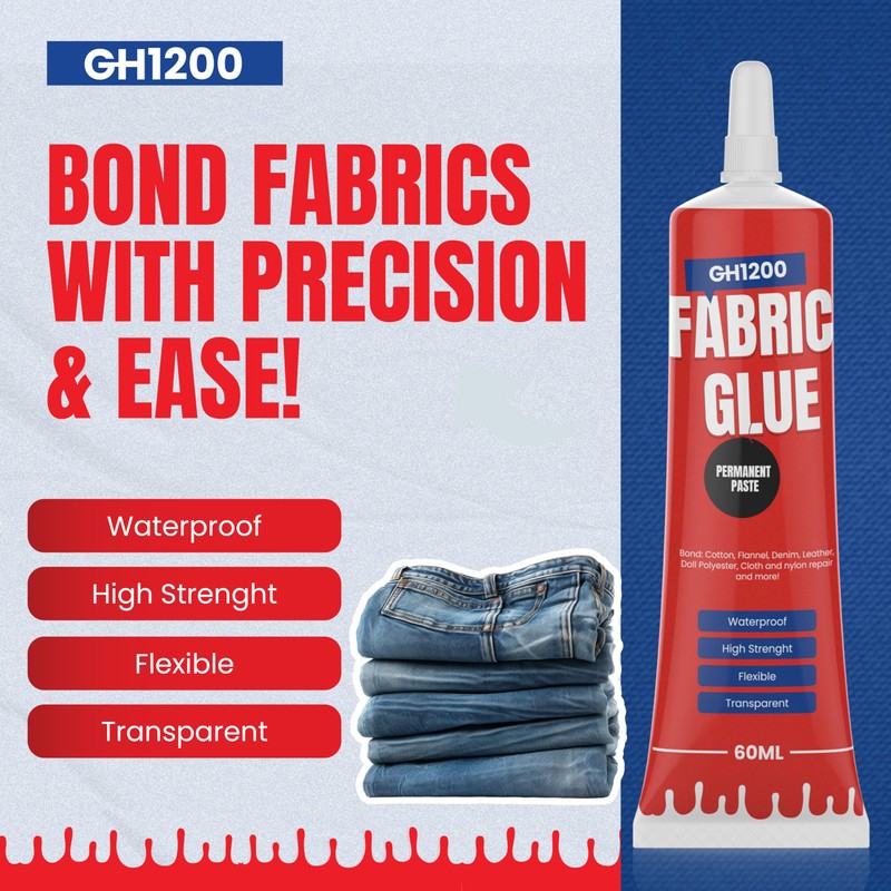 60 ML Fabric Glue Permanent Craft Liquid Stitch Fabric Glue