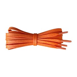 Fabmania Waxed Cotton Shoelaces – Orange - Length 110 cm