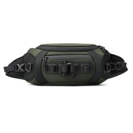 FANDARE Waist Fanny Pack Casual Sling Bag Sport Bumbags for Women Men Sling Bag Nylon Chest Crossbody Bag Cover Pack for Hiking Cycling Travelling Outdoor Gym Business College Shoulder Bag Green