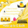 SWLOR Duck Holder,Adjustable Duck Plugs,Holds up to 12 Ducks,Rubber Duck