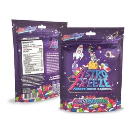 Premium Freeze Dried Berry Candies - [4-pack] 18oz 1.13lb - Berry Space Rocks Freeze Dried Candy - Flavors = Melon Berry, Wild Cherry, Berry Punch, Raspberry, & Strawberry