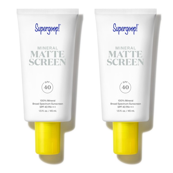 Supergoop! Supergoop! Mineral Mattescreen (SPF 40) - Pack of 2,