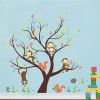 DaraBaby Vinil Infantil Arbol De Dibujos Animados Mono Ardilla