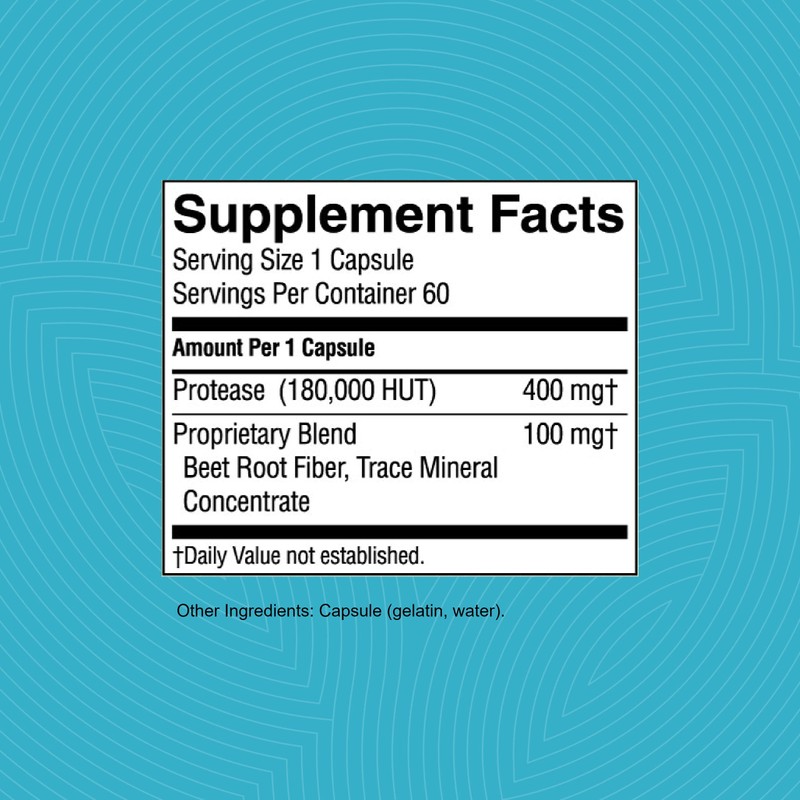 Nature's Sunshine High Potency Protease 60 Capsules