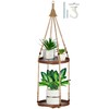 Shineloha 2 Tier Macrame Plant Hanger | Plant Hanger Indoor,