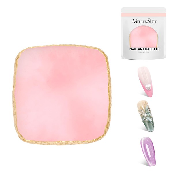 MelodySusie 1PC Square Shape Resin Nail Art Palette, Professional Color