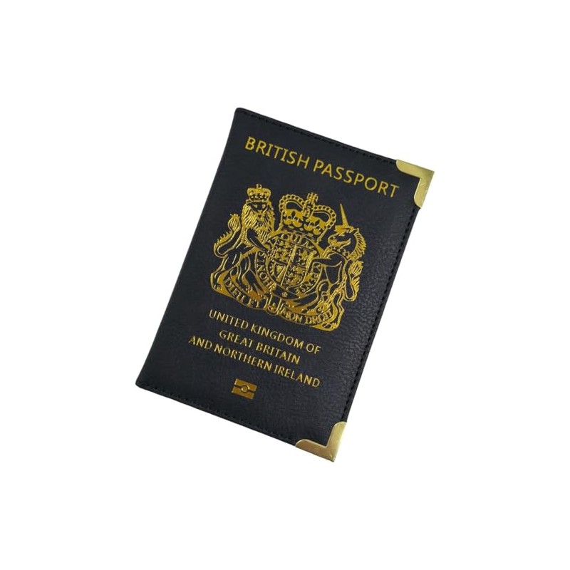 ORCHIDS British Passport Wallet PU Leather Passport Holder Cover for