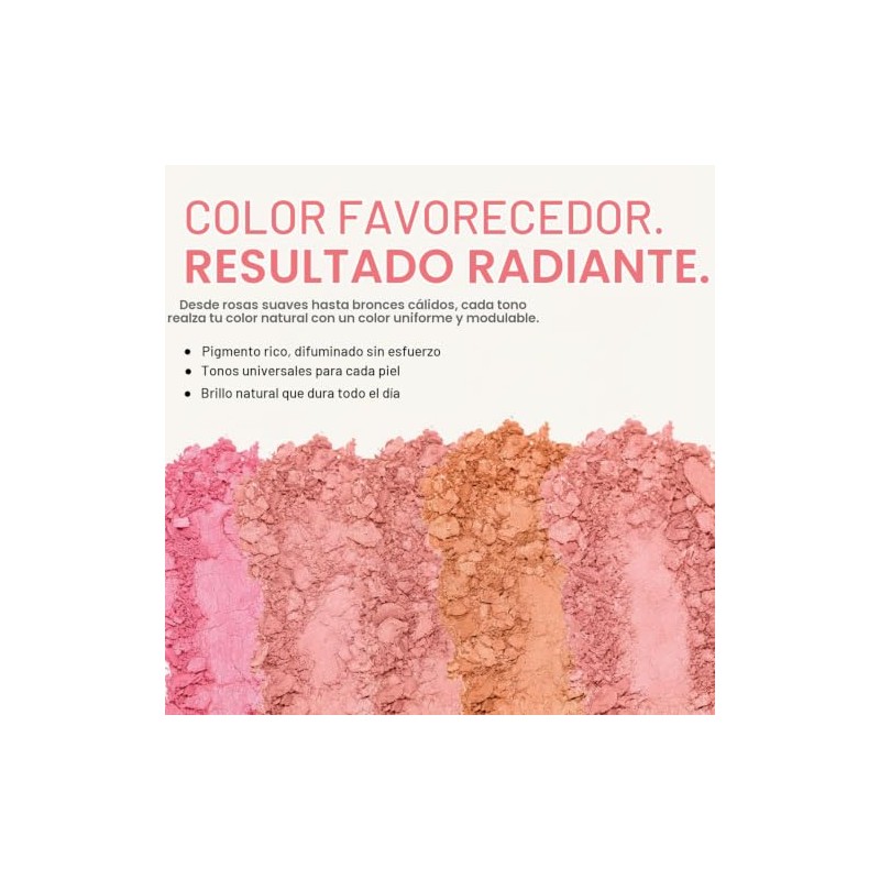 Palladio Rubor Horneado Berry con Destellos, Pigmentación Intensiva