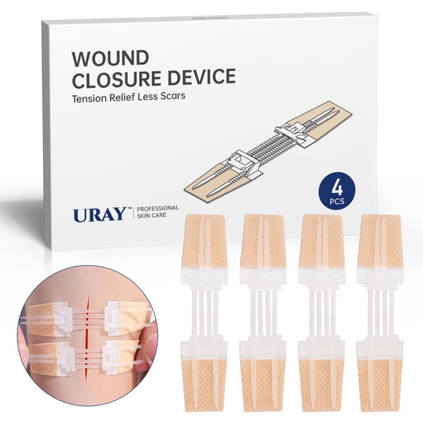 Emergency Wound Closure Device, 4 Pcs Butterfly Bandaids Closure Zippers,