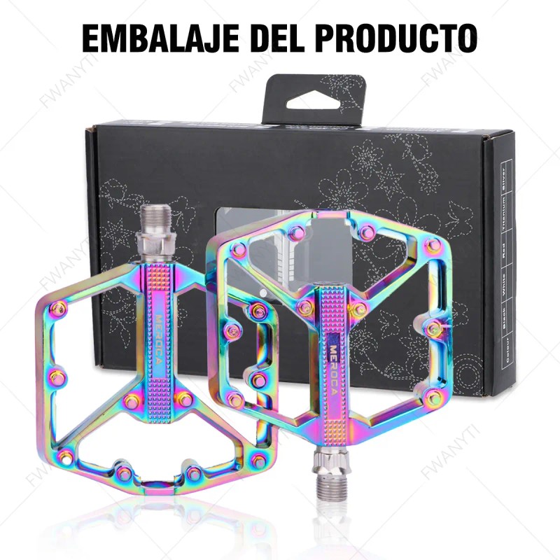 Pedal De Bicicleta Mtb Para Montaña Antideslizante Aluminio