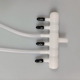 OAIDVEUY 20 Pcs Aquarium Airline Splitter Manifold Outlet Cover Caps Rubber End Caps 3/16''Inside Diameter