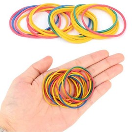 4cm Diameter Colored Rubber Bands x 20P High-Elasticity Office Rubber Bands Hair Ties Hair Ties Colored Rubber Bands Packaging Rubber Bands Colored Rubber Bands Go / 지름 4cm 칼라 고무줄 x 20P 고탄성 사무용 고무밴드 머리끈 헤어끈 칼라고무줄 포장고무줄 컬러고무줄 고